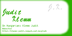 judit klemm business card